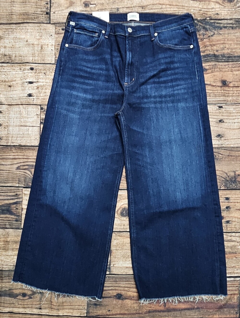 Citizens Of Humanity Lyra Wide Leg Croppec Jeans Women's Size 33 Lotus